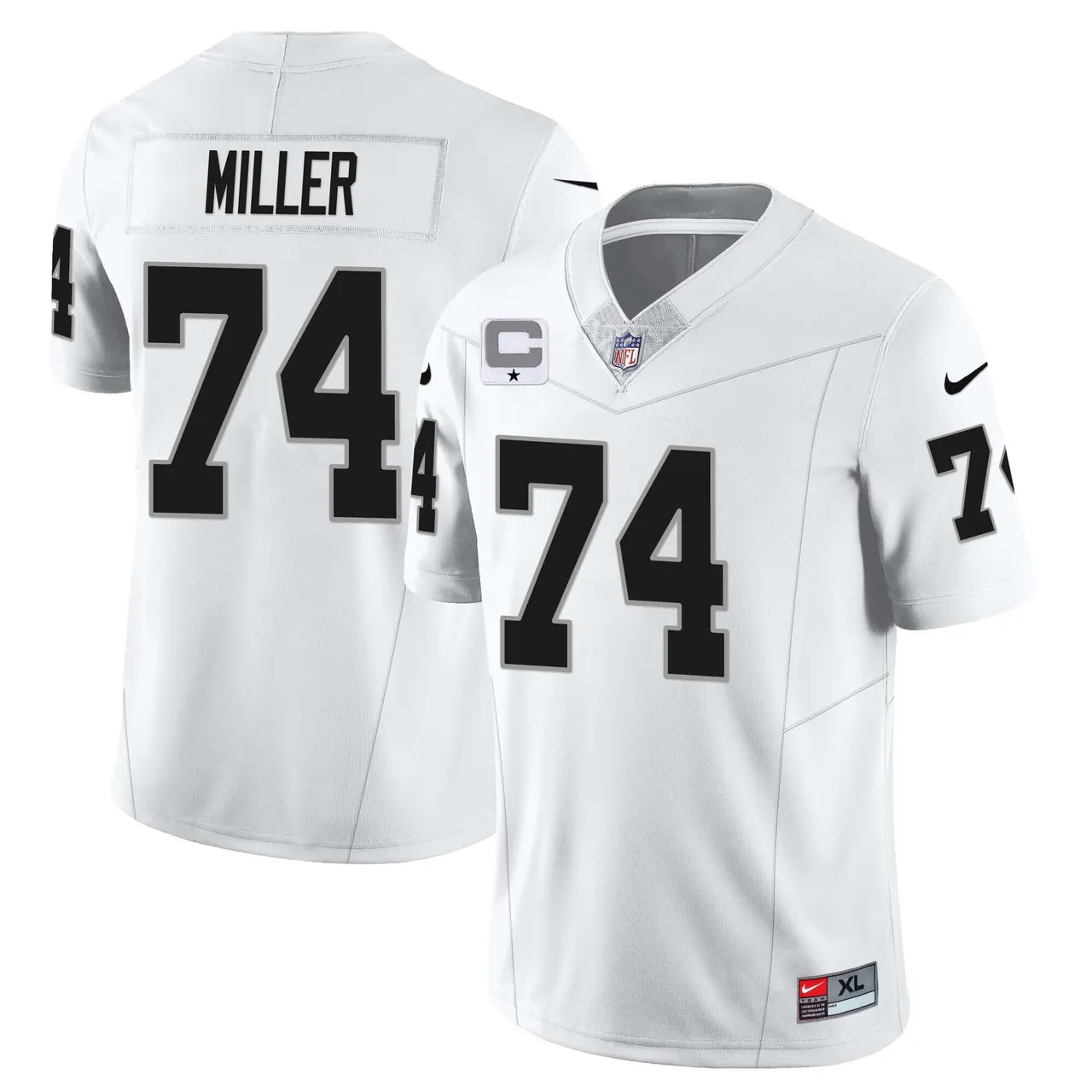 Las Vegas Raiders Nike 2023 Limited Stitched Jersey - Silver - Image 5