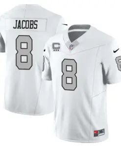 Las Vegas Raiders Nike 2023 Limited Stitched Jersey - Silver - Image 9