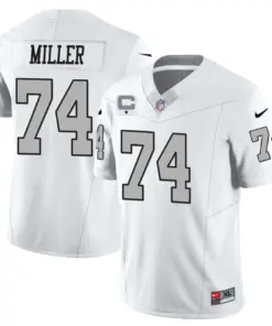 Las Vegas Raiders Nike 2023 Limited Stitched Jersey - Silver - Image 10