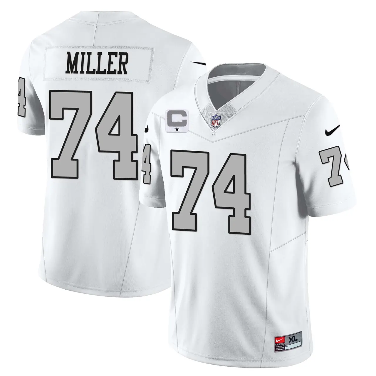 Las Vegas Raiders Nike 2023 Limited Stitched Jersey - Silver - Image 10
