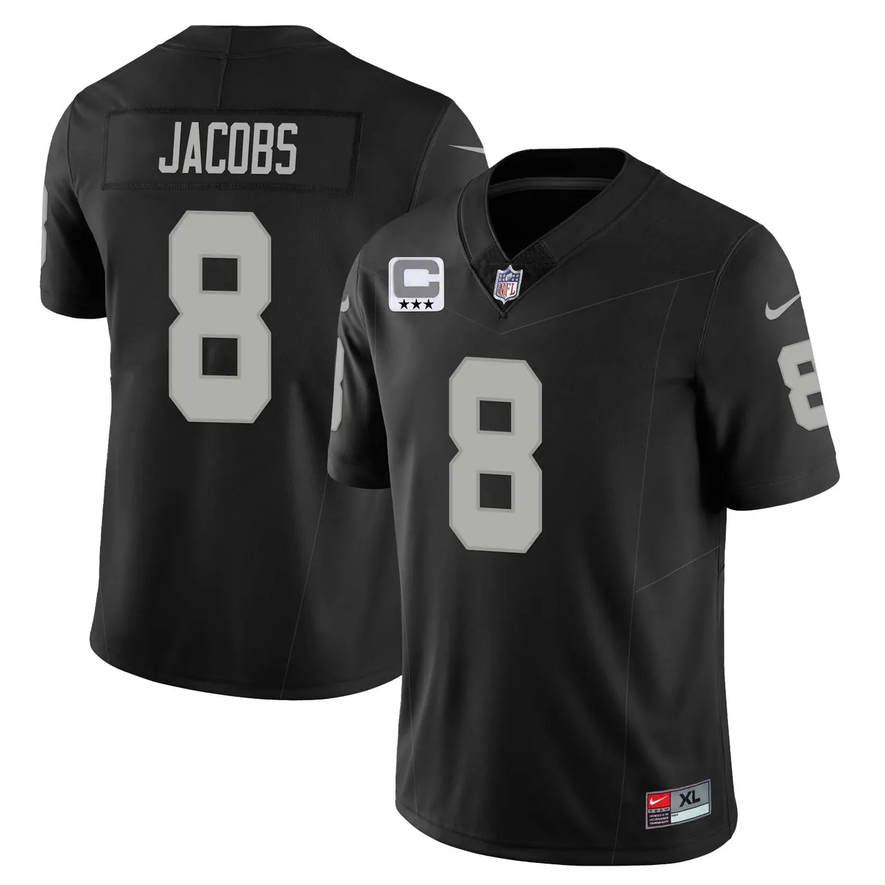 Las Vegas Raiders Nike 2023 Limited Stitched Jersey - Silver - Image 14