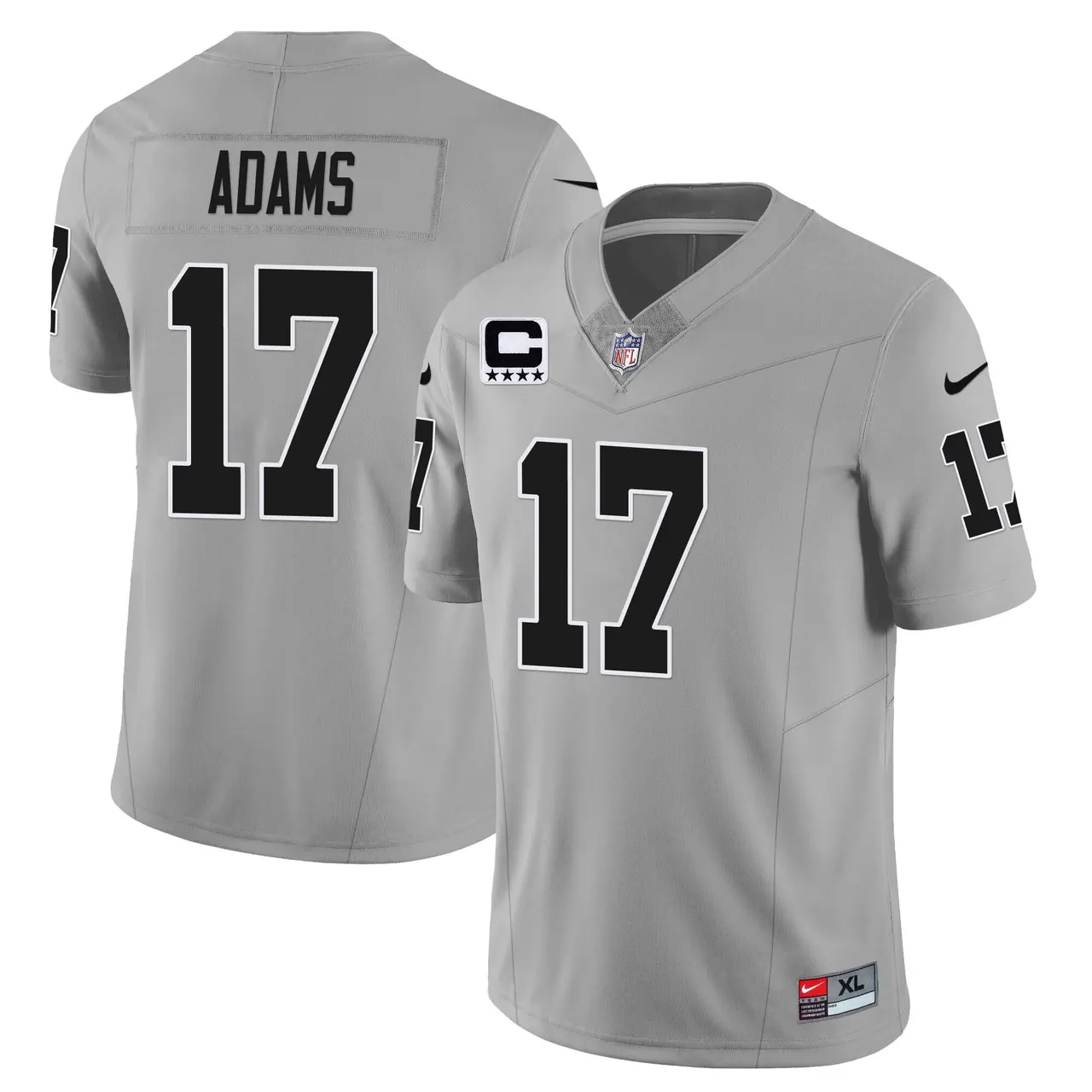 Las Vegas Raiders Nike 2023 Limited Stitched Jersey - Silver - Image 16