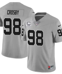 Las Vegas Raiders Nike 2023 Limited Stitched Jersey - Silver - Image 17
