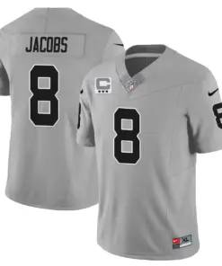 Las Vegas Raiders Nike 2023 Limited Stitched Jersey - Silver - Image 19