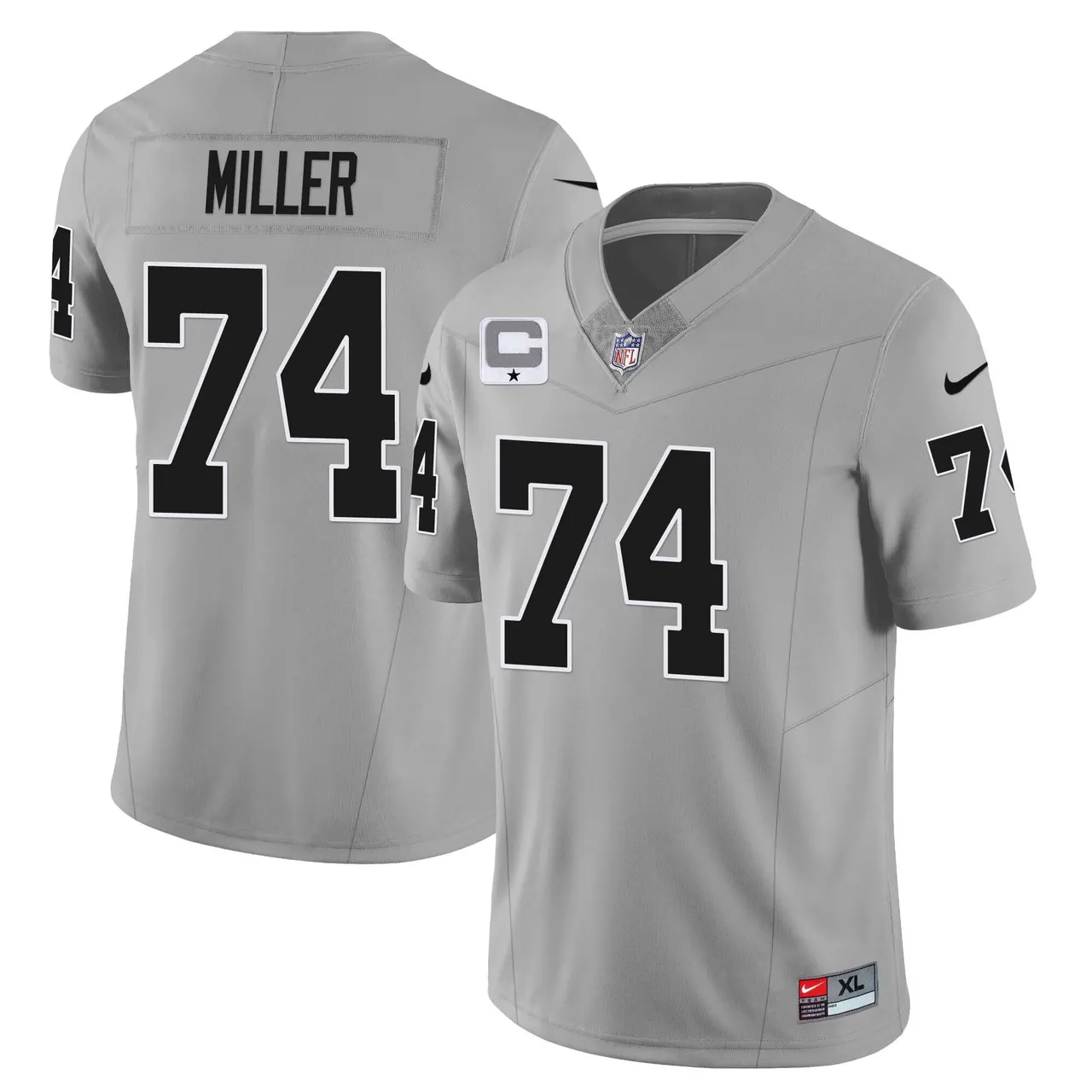 Las Vegas Raiders Nike 2023 Limited Stitched Jersey - Silver - Image 20