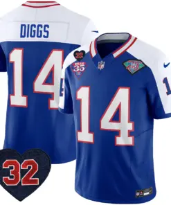 Buffalo Bills Nike 1994 Throwback O.J. Simpson Patch Vapor Limited Stitched Jersey - Image 3
