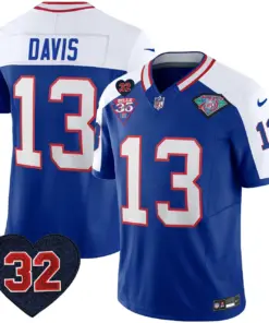 Buffalo Bills Nike 1994 Throwback O.J. Simpson Patch Vapor Limited Stitched Jersey - Image 8