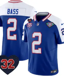 Buffalo Bills Nike 1994 Throwback O.J. Simpson Patch Vapor Limited Stitched Jersey - Image 9