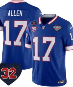 Buffalo Bills Nike 1994 Throwback O.J. Simpson Patch Vapor Limited Stitched Jersey - Image 11