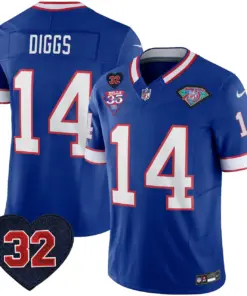 Buffalo Bills Nike 1994 Throwback O.J. Simpson Patch Vapor Limited Stitched Jersey - Image 12
