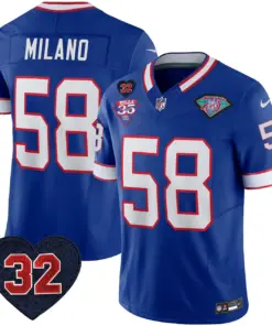Buffalo Bills Nike 1994 Throwback O.J. Simpson Patch Vapor Limited Stitched Jersey - Image 15