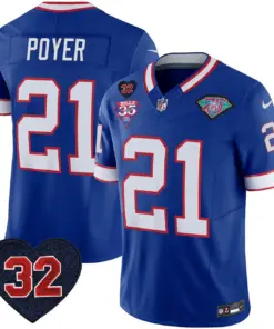 Buffalo Bills Nike 1994 Throwback O.J. Simpson Patch Vapor Limited Stitched Jersey - Image 16