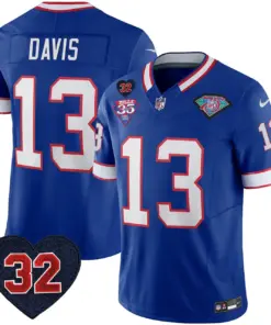 Buffalo Bills Nike 1994 Throwback O.J. Simpson Patch Vapor Limited Stitched Jersey - Image 17