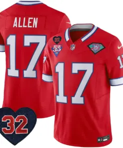 Buffalo Bills Nike 1994 Throwback O.J. Simpson Patch Vapor Limited Stitched Jersey - Image 20