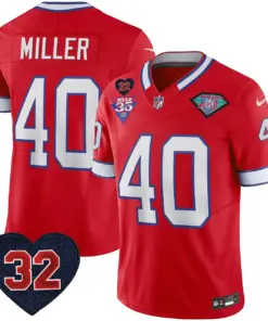 Buffalo Bills Nike 1994 Throwback O.J. Simpson Patch Vapor Limited Stitched Jersey - Image 22