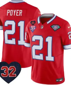 Buffalo Bills Nike 1994 Throwback O.J. Simpson Patch Vapor Limited Stitched Jersey - Image 25