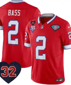 Buffalo Bills Nike 1994 Throwback O.J. Simpson Patch Vapor Limited Stitched Jersey - Image 27