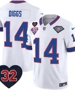 Buffalo Bills Nike 1994 Throwback O.J. Simpson Patch Vapor Limited Stitched Jersey - Image 30