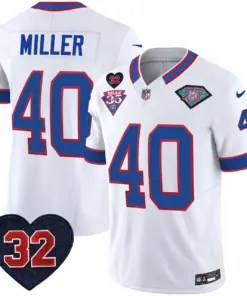 Buffalo Bills Nike 1994 Throwback O.J. Simpson Patch Vapor Limited Stitched Jersey - Image 31