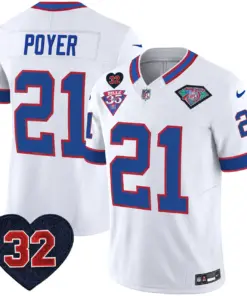 Buffalo Bills Nike 1994 Throwback O.J. Simpson Patch Vapor Limited Stitched Jersey - Image 34
