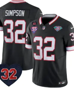Buffalo Bills Nike 1994 Throwback O.J. Simpson Patch Vapor Limited Stitched Jersey - Image 37