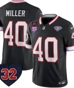 Buffalo Bills Nike 1994 Throwback O.J. Simpson Patch Vapor Limited Stitched Jersey - Image 40