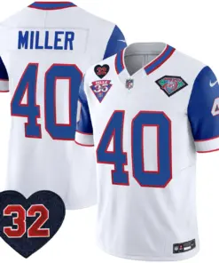 Buffalo Bills Nike 1994 Throwback O.J. Simpson Patch Vapor Limited Stitched Jersey - Image 49