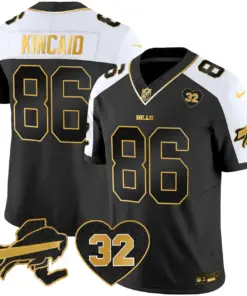 Buffalo Bills Nike O.J. Simpson Patch Gold Vapor Limited Stitched Jersey - Gold - Image 7
