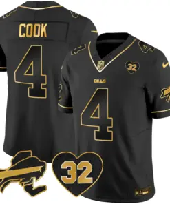 Buffalo Bills Nike O.J. Simpson Patch Gold Vapor Limited Stitched Jersey - Gold - Image 17