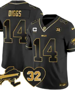 Buffalo Bills Nike O.J. Simpson Patch Gold Vapor Limited Stitched Jersey - Gold - Image 18