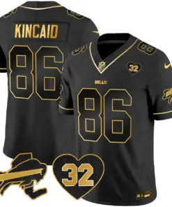 Buffalo Bills Nike O.J. Simpson Patch Gold Vapor Limited Stitched Jersey - Gold - Image 21