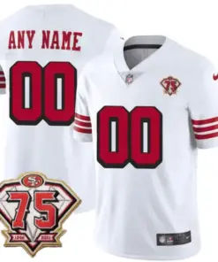 San Francisco 49ers Nike 1996 Throwback 75th Patch Vapor Custom Limited Stitched Jersey - Image 11