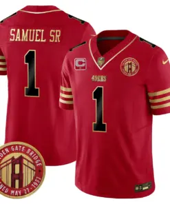 Christian McCaffrey San Francisco 49ers Nike Golden Gate Bridge Patch Vapor Limited Stitched Jersey - Anthracite - Image 12