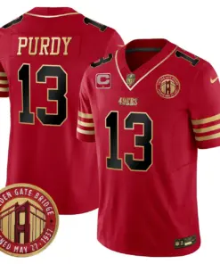 Christian McCaffrey San Francisco 49ers Nike Golden Gate Bridge Patch Vapor Limited Stitched Jersey - Anthracite - Image 13