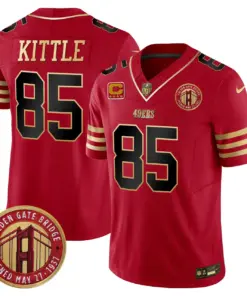 Christian McCaffrey San Francisco 49ers Nike Golden Gate Bridge Patch Vapor Limited Stitched Jersey - Anthracite - Image 14