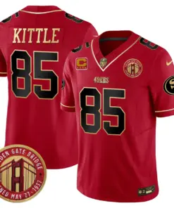 Christian McCaffrey San Francisco 49ers Nike Golden Gate Bridge Patch Vapor Limited Stitched Jersey - Anthracite - Image 24