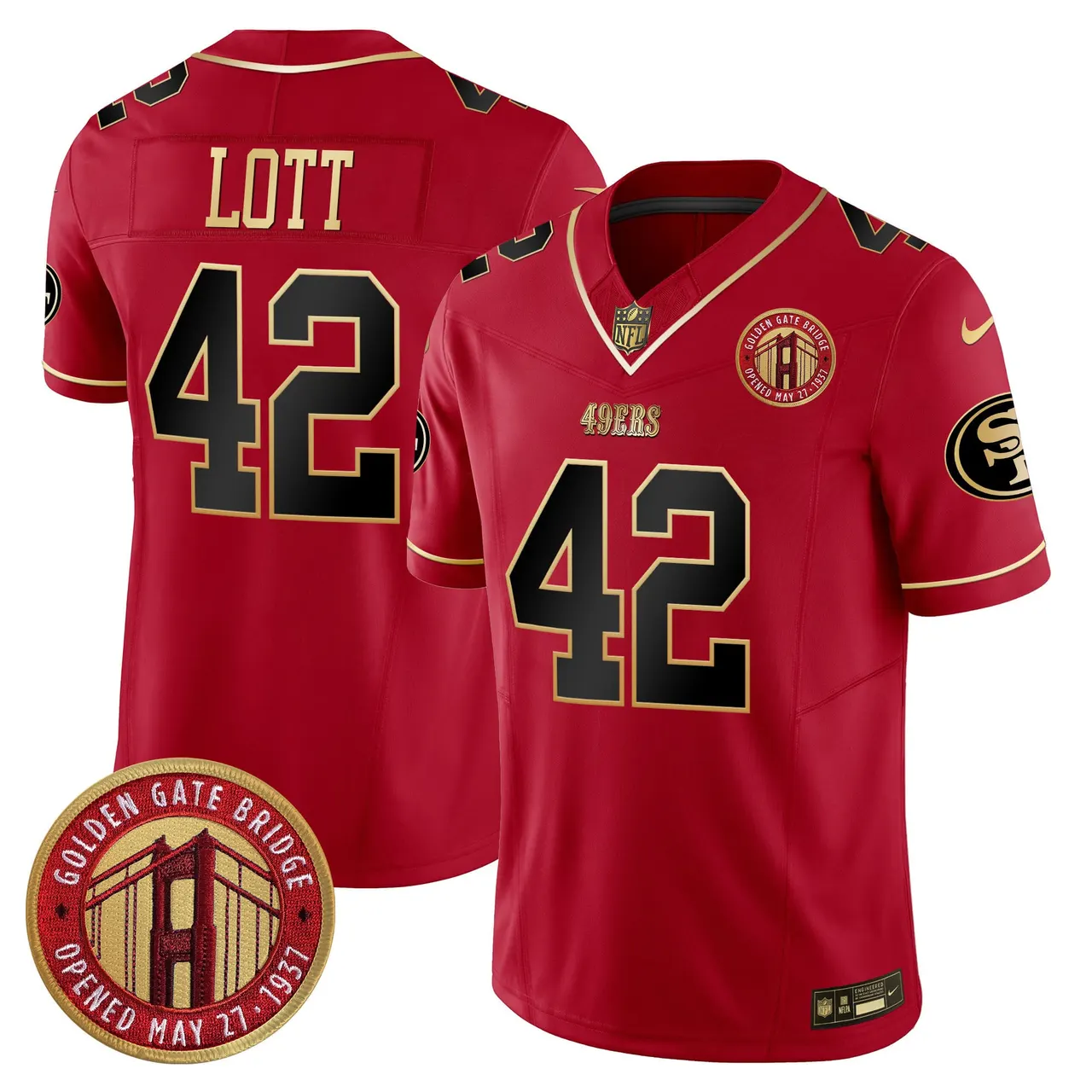 Christian McCaffrey San Francisco 49ers Nike Golden Gate Bridge Patch Vapor Limited Stitched Jersey - Anthracite - Image 29