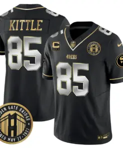 Christian McCaffrey San Francisco 49ers Nike Golden Gate Bridge Patch Vapor Limited Stitched Jersey - Anthracite - Image 34