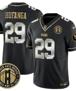 Christian McCaffrey San Francisco 49ers Nike Golden Gate Bridge Patch Vapor Limited Stitched Jersey - Anthracite - Image 40