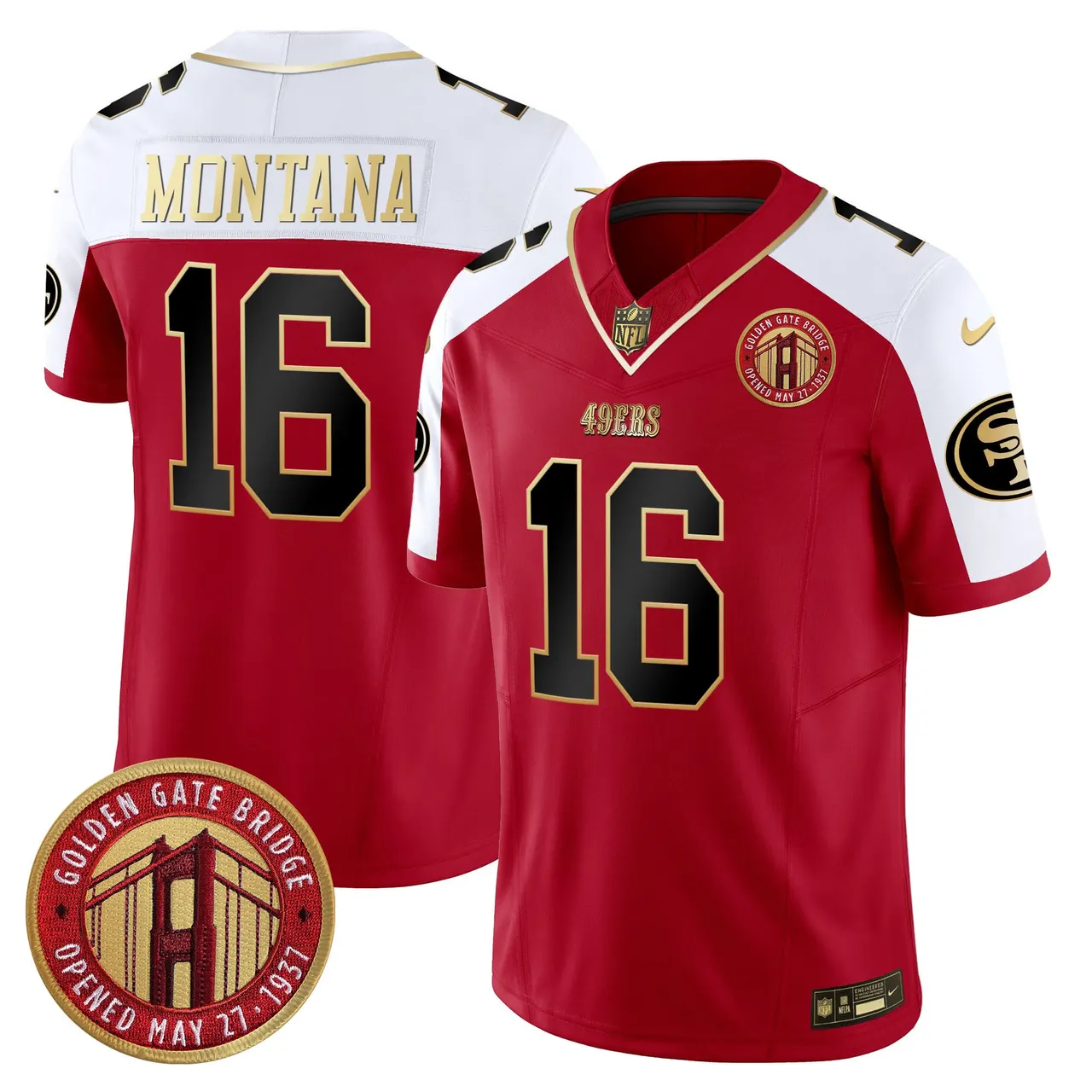 Christian McCaffrey San Francisco 49ers Nike Golden Gate Bridge Patch Vapor Limited Stitched Jersey - Anthracite - Image 48