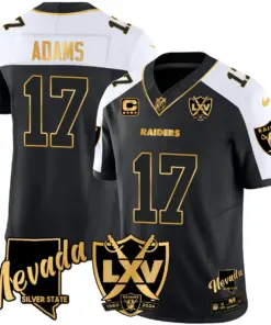 Alternative view of Las Vegas Raiders Nike 2024 65th Anniversary Vapor Limited Stitched Jersey - Black