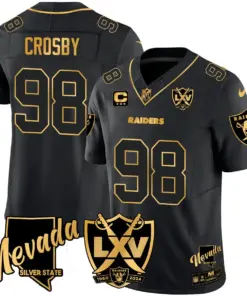 Las Vegas Raiders Nike 2024 65th Anniversary Vapor Limited Stitched Jersey - Black - Image 4
