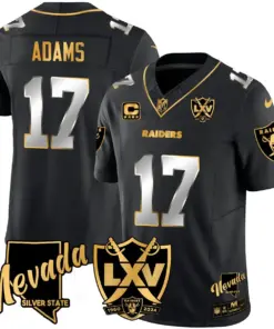 Las Vegas Raiders Nike 2024 65th Anniversary Vapor Limited Stitched Jersey - Black - Image 12