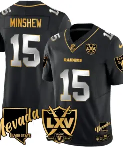 Las Vegas Raiders Nike 2024 65th Anniversary Vapor Limited Stitched Jersey - Black - Image 17