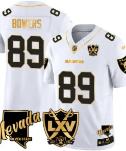 Las Vegas Raiders Nike 2024 65th Anniversary Vapor Limited Stitched Jersey - Black - Image 18