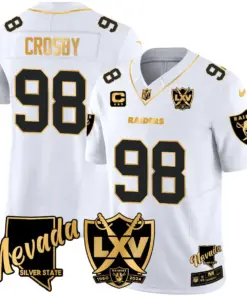 Las Vegas Raiders Nike 2024 65th Anniversary Vapor Limited Stitched Jersey - Black - Image 21