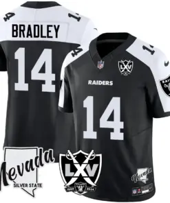 Las Vegas Raiders Nike Women's 2024 65th Anniversary Vapor Limited Stitched Jersey - Black - Image 8