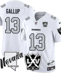 Las Vegas Raiders Nike Women's 2024 65th Anniversary Vapor Limited Stitched Jersey - Black - Image 22