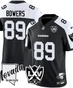 Las Vegas Raiders Nike 2024 65th Anniversary Vapor Limited Stitched Jersey - Silver - Image 13