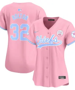Swift Kansas City Chiefs Nike Women's Bubblegum Vapor Premier Limited Stitched Jersey - Pink - Image 4
